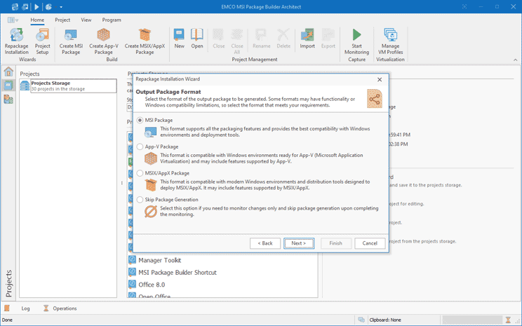 Installation repackaging overview