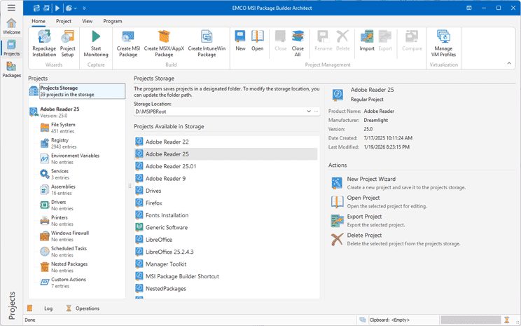 Installation Packager, EXE to MSI Repackager - EMCO MSI Package Builder