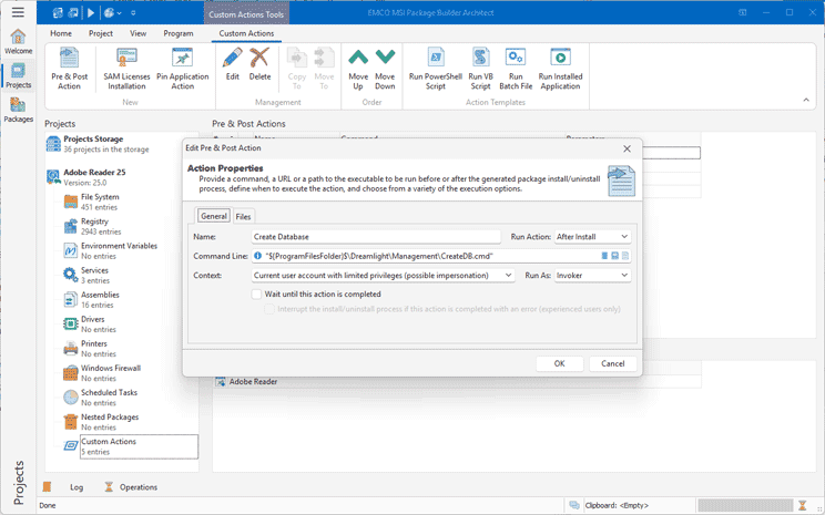 Installation Packager, EXE to MSI Repackager - EMCO MSI Package Builder